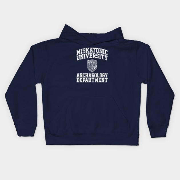 Miskatonic University Archaeology Department Kids Hoodie by huckblade